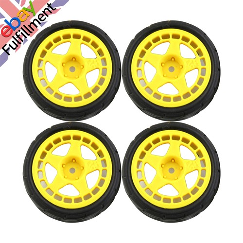 Rally car wheels with - 1/10,